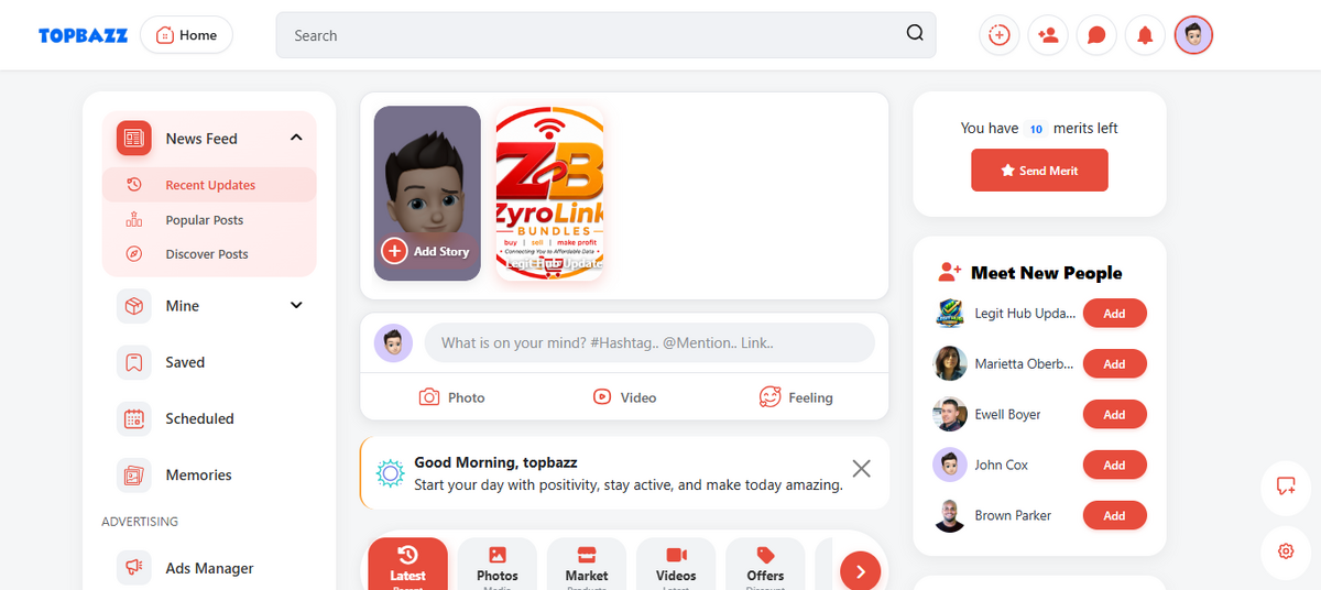 Topbazz Social
