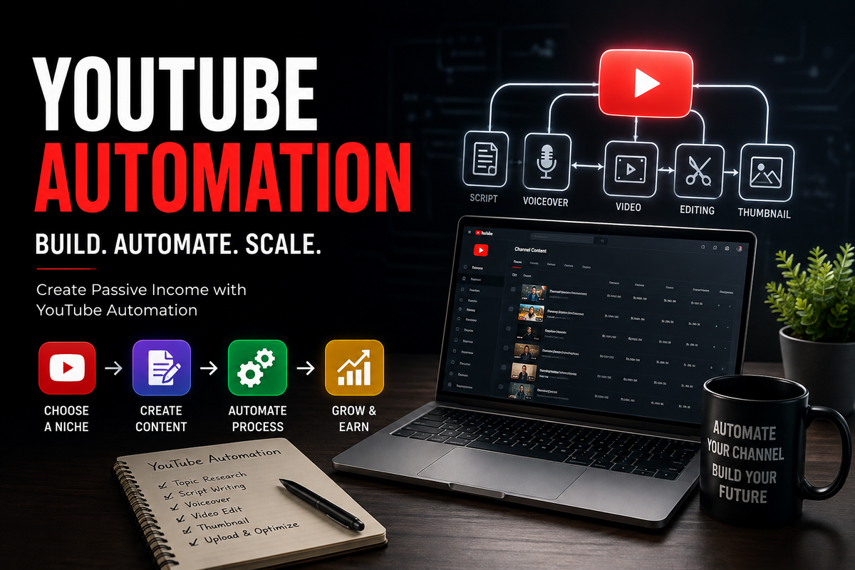 YouTube Automation in 2026: The Complete Beginner’s Guide to Building a Profitable YouTube Business